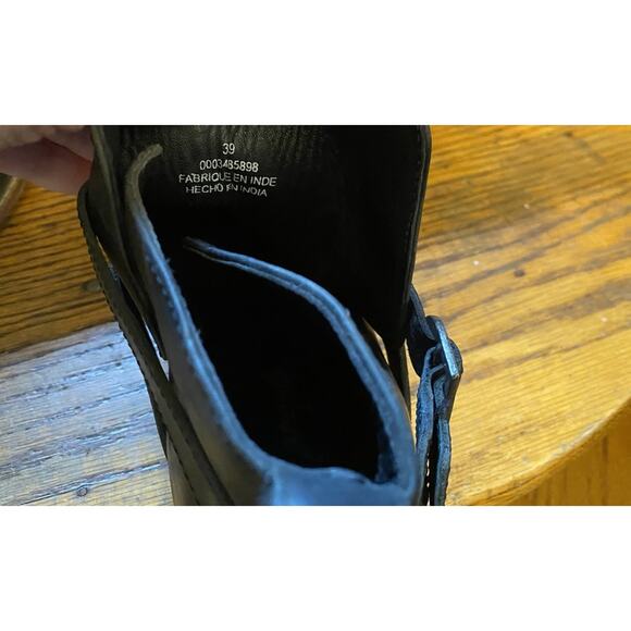 Free People Boots Women's 39 (8.5) Washed Black Back Loop Ankle Bootie - Picture 6 of 12